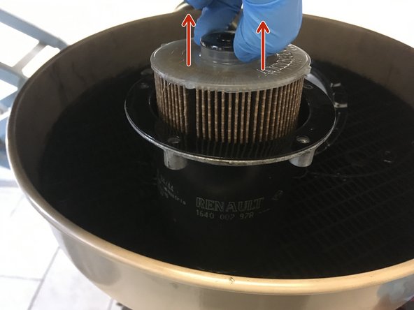 Retirer la cartouche du filtre