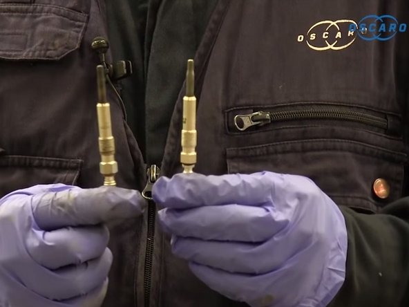 Comparer les anciennes et nouvelles bougies de pré-chauffage (taille , filetage, électrode)