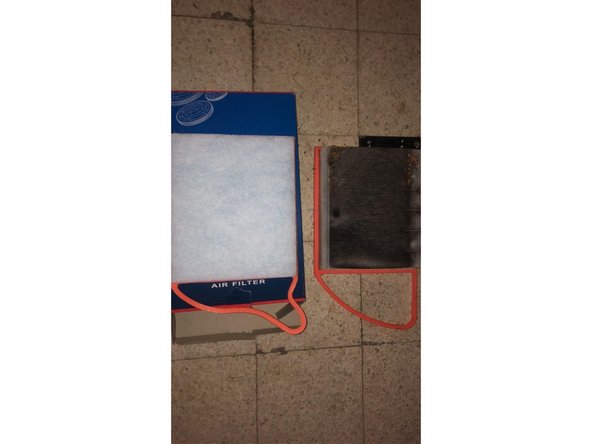 Placez le filtre neuf en lieu et place de l'ancien