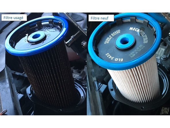Comme vous aurez pu le constater, le filtre que vous avez retiré est particulièrement noir comparé au nouveau filtre posé, ce qui signifie d'autant plus qu'il était temps de réaliser le remplacement de cette pièce !