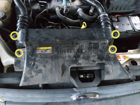 mettre en place le déflecteur et serrer ses 4 vis de maintien, clé torx T30