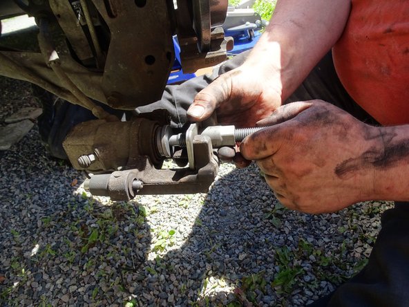 
push the piston back using a piston pusher
