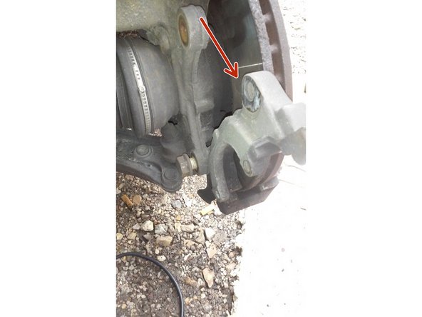 Basculer l'étrier vers l'avant et déposé le.