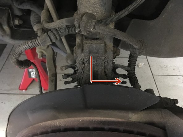 Retirer la fusée de l'amortisseur