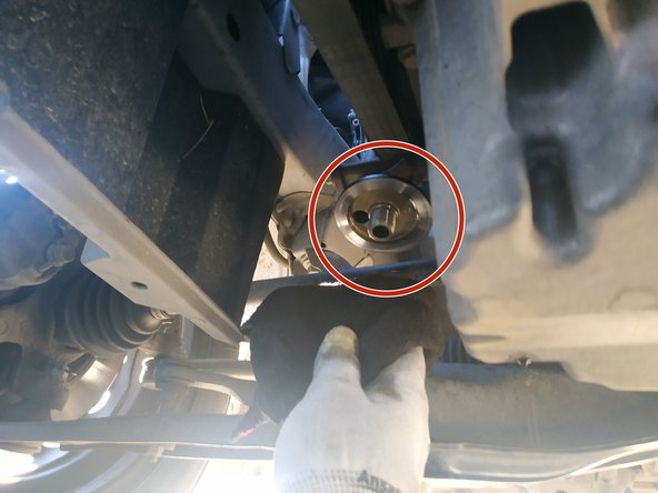 nettoyer la portée du filtre à l'aide d'un chiffon