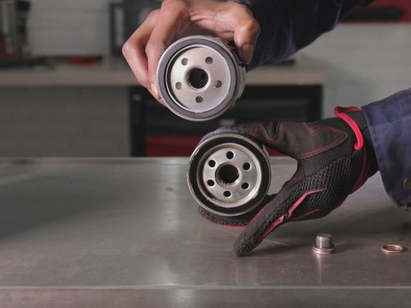 Comparer l'ancien et le nouveau filtre à huile (hauteur , largeur, diamètre)