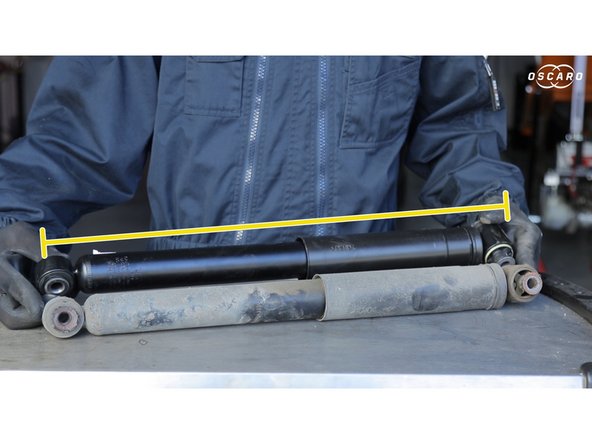 Comparer les dimensions entre l'ancien et le nouveau amortisseur (forme,dimensions)