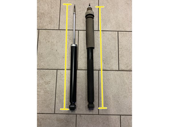 Vérifier que les deux amortisseurs corresponde