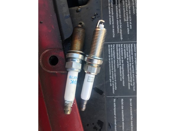 Comparer l'ancienne bougie avec la nouvelle