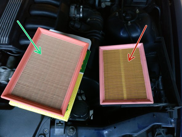 Comparer l'ancien filtre et le nouveau