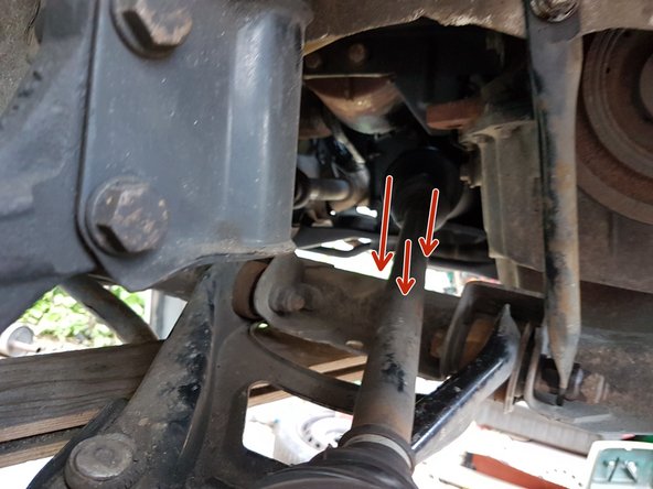 Puis simplement tirer le cardan à soi.