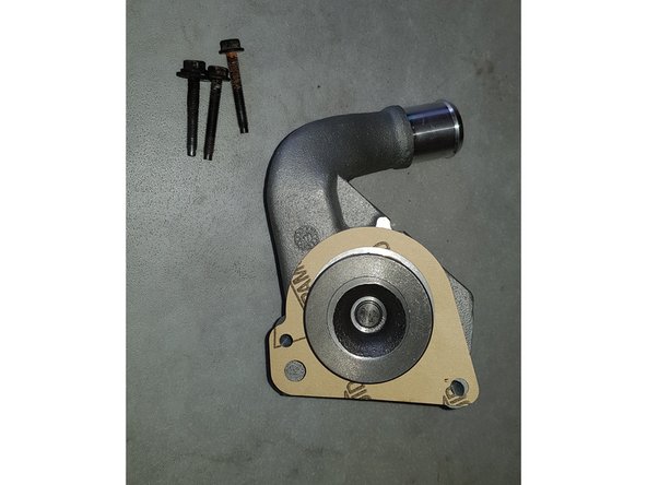 Les vis neuves ne sont pas fournies avec la pompe, vous réutiliserez les anciennes.