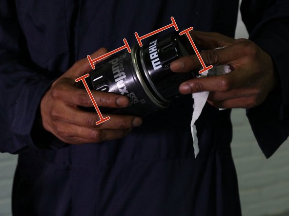 Comparer les dimension entre l'ancien et le nouveau filtre à huile