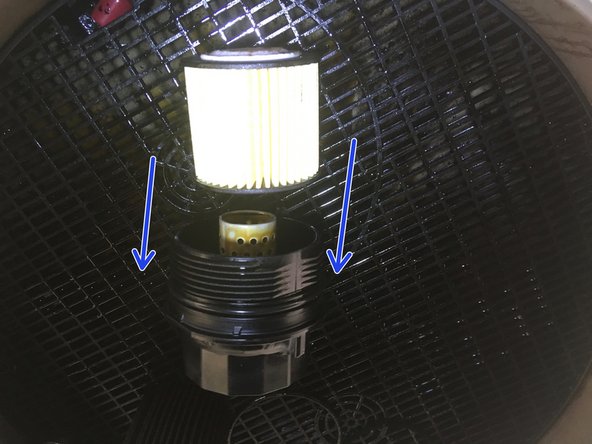 Monter le nouveau filtre à huile