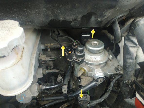 débrancher les 3 fiches sur le porte-filtre