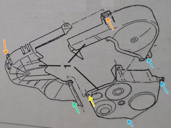 Sans mettre les vis, poser les capots en commençant par les 2 du dessus.