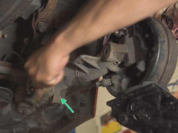 
If the shock absorber is marked with a blue dot, it indicates the bottom of the shock absorber
