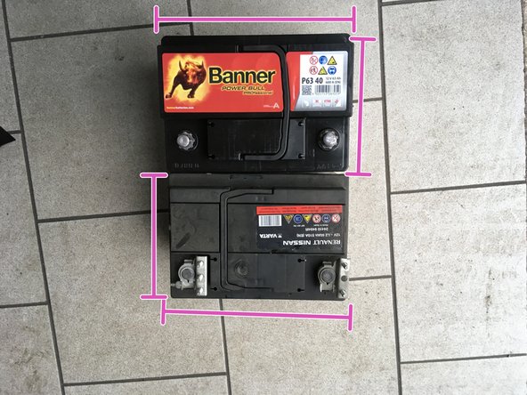 Vérifier que la nouvelle batterie corresponde à l'ancienne