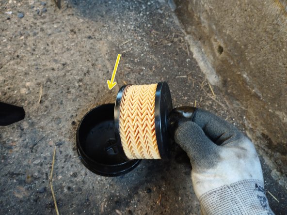 mettre le filtre dans la cloche en respectant le sens