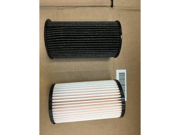 Vérifier que le nouveau filtre correspond bien à l'ancien