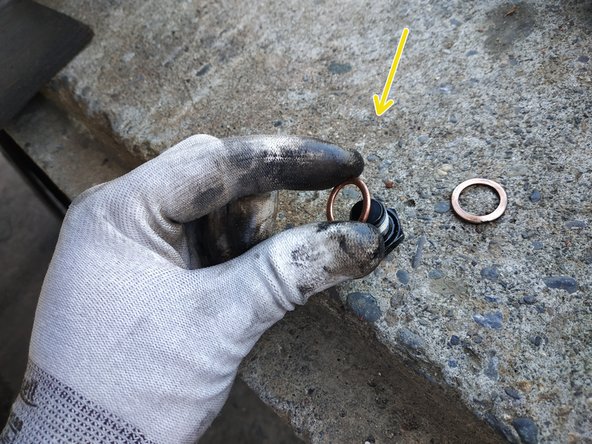 remplacer le joint en cuivre du bouchon