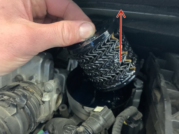 Retirer l'ancien filtre à carburant