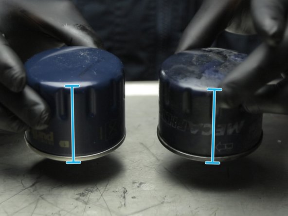 Lubrifier le joint du nouveau filtre avec de l'huile