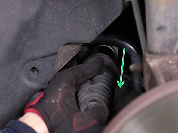 Le soufflet est maintenant libéré, tirer dessus pour le déposer