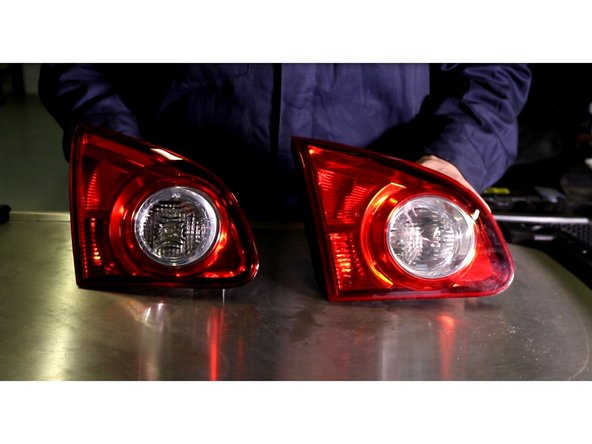 Comparer l'ancien et le nouveau phare arrière