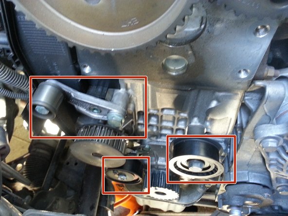 Retirer les trois galets