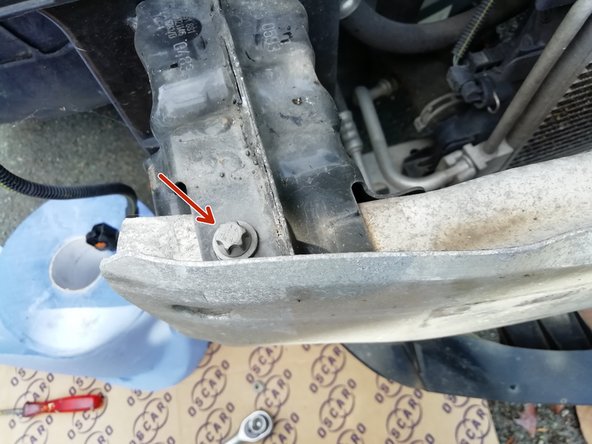 
Remove the bumper reinforcement
