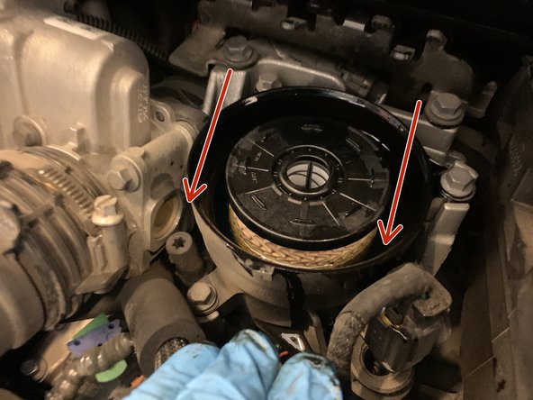 Installer le nouveau filtre à carburant