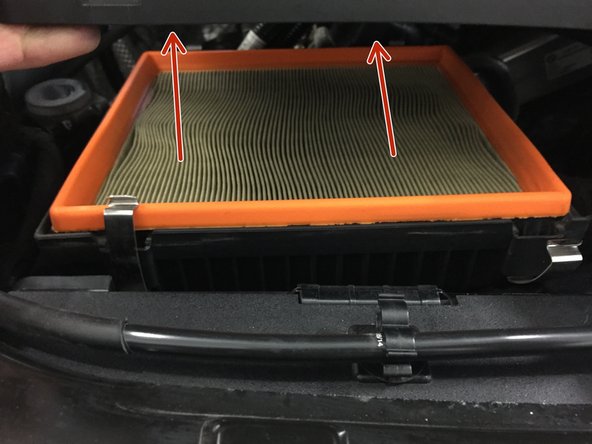 Retirer le filtre à air