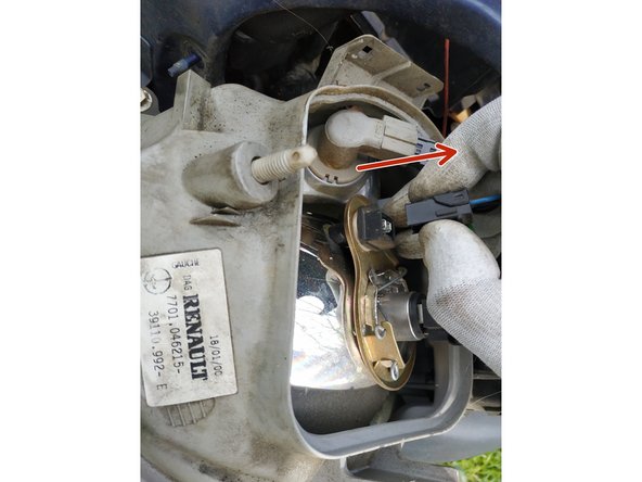 débrancher la prise de feu de position en tirant