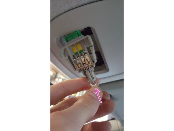 Insérer l'ampoule dans le connecteur