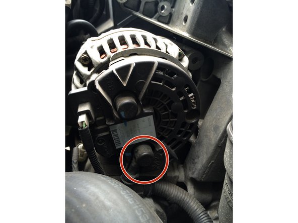 L'alternateur est bien dégagé