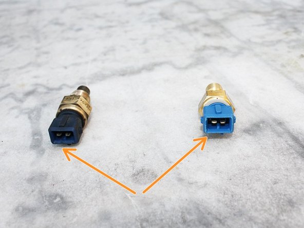 Contrôler que la nouvelle sonde corresponde à l'ancienne aussi bien au niveau du filetage que du connecteur.