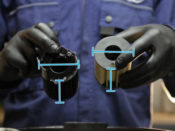 Comparer les dimensions du nouveau filtre avec l'ancien