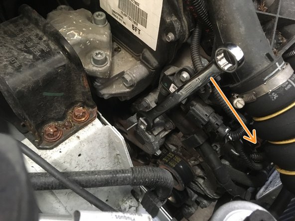 Insérer une pige pour bloquer le tendeur dans cette position