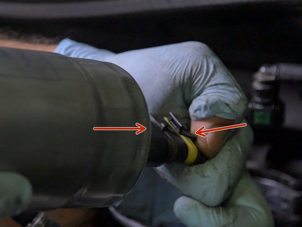 Rebrancher le capteur sous le nouveau filtre à carburant