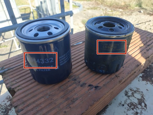 comparer le filtre neuf avec le filtre usagé (taille, diamètre, référence)