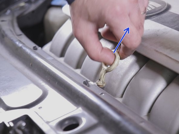 Tirer la jauge d'huile