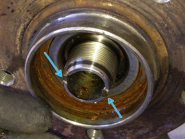 Rainure pour le sertissage de l'écrou