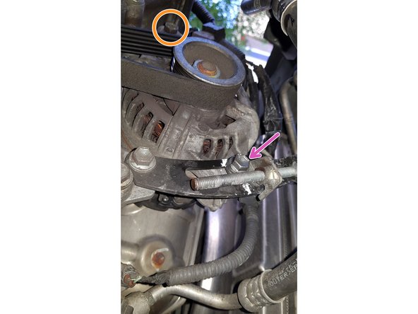 J'ai aussi fait un repère au niveau de la face de la vis de blocage.