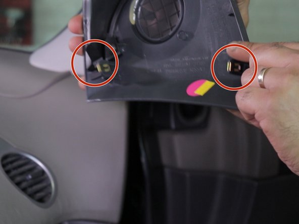 Replacer la grille du tweeter