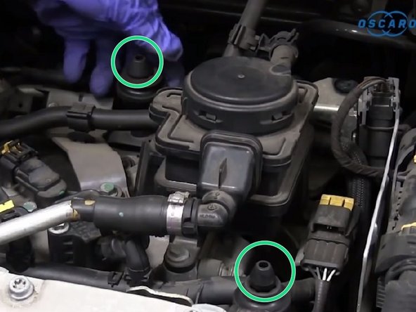 Récupérer les 2 caoutchoucs