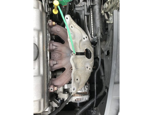 Monté le carter de protection jusqu'au bout de la sonde lambda au niveau du départ du câble de la sonde