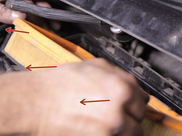 Retirer le filtre de son emplacement