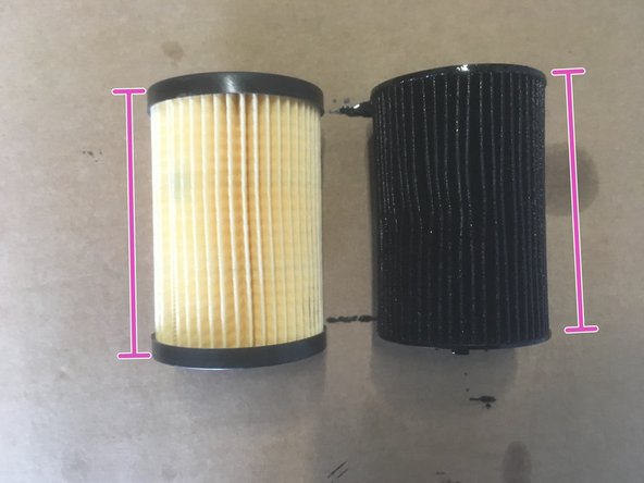 Vérifier que les deux filtres corresponde