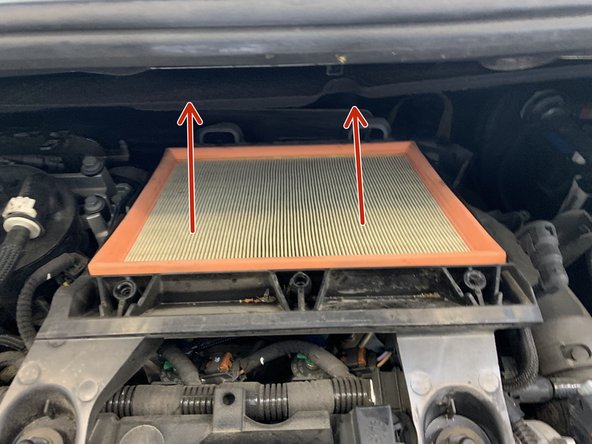 Retirer l'ancien filtre à air